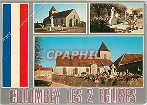 Carte Postale Moderne Colombey les Deux Eglises (Haute Marne) Place de l'Eglise Général de Gaulle
