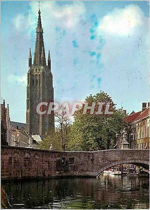 Carte Postale Moderne Brugges l'église N D
