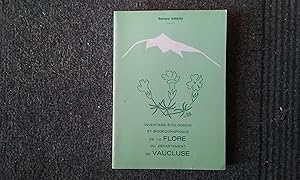 Inventaire écologique et biogéographique de la flore du département de Vaucluse