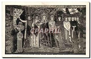 Italie - Italy - Ravenna - Tempio di S Vitale Mosaico représentante l'imperatrice Teodora - Carte...