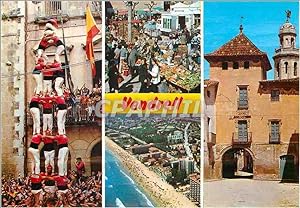 Carte Postale Moderne Costa Dorada Tarragona Vendrell Divers aspects de la ville