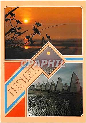 Carte Postale Moderne Noordzee Bateaux
