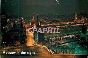 Carte Postale Moderne Moscow in the night