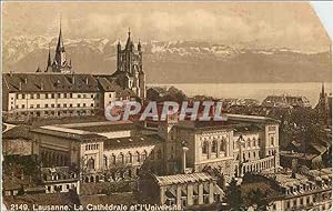 Carte Postale Ancienne Lausanne La Cathédrale et l Universite