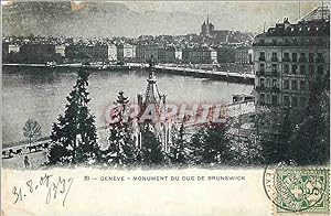 Carte Postale Ancienne Geneve Monument du Duc de Brunswick