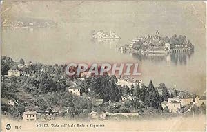 Carte Postale Ancienne Stresa Vista sull Isola Bella e Superiore