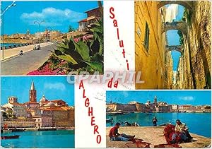 Carte Postale Moderne Saluti da Alghero