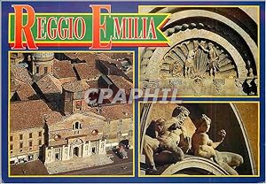 Carte Postale Moderne Reggio Emilia Cathédrale et Baptistre details