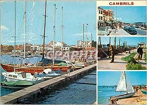 Carte Postale Moderne Cambrils Tarragona Divers aspects de la ville Bateaux