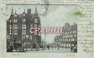 Carte Postale Ancienne Sheffield High Street
