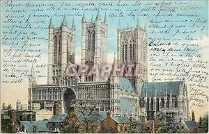 Carte Postale Ancienne Lincoln Cathedral