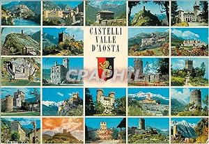 Carte Postale Moderne Castelli della Valle D'Aosta panorama
