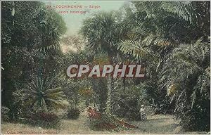 Carte Postale Ancienne Cochinchine Saigon Jardin botanique