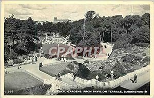 Carte Postale Moderne Central gardens from Pavilion Terrace Bournemouth