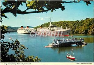Carte Postale Moderne King Harry Ferry Falmouth Cornwall Bateaux