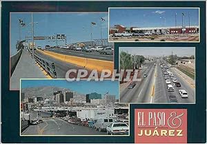 Carte Postale Moderne El Paso Juarez International Border Crossing