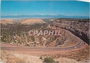 Carte Postale Moderne Road to Los Alamos New Mexico The Atomic City With the Rio Grande Valley