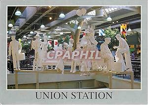 Carte Postale Moderne Union Station The Railroad era Lives on in Life Size Figures throughout the...