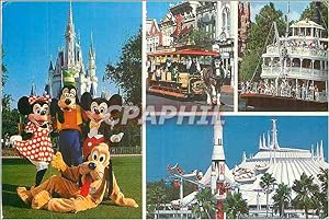 Carte Postale Moderne Magic Monuments in the Magic Kingdom Mickey Minnie Goofy and Pluto Disneyla...