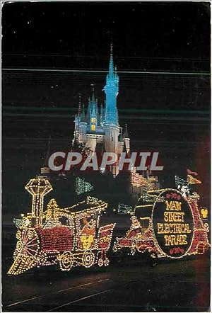 Carte Postale Moderne Main Street Electrical Parade Disneyland Mickey Train