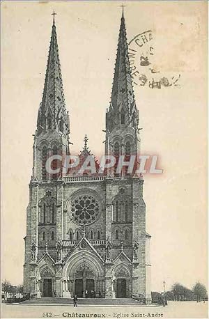 Carte Postale Ancienne Châteauroux Eglise Saint-Andre