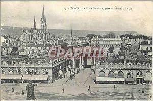Carte Postale Ancienne Nancy La Place Stanislas prise de l Hôtel de Ville