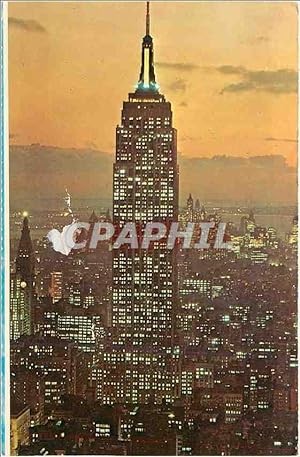 Carte Postale Moderne Empire State Building at Sunset New York City