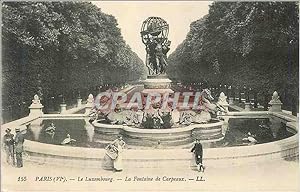 Carte Postale Ancienne Paris (VIe) Le Luxembourg La Fontaine de Carpeaux