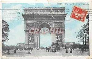 Carte Postale Ancienne Paris l'Arc de Triomphe de l'Etoîle