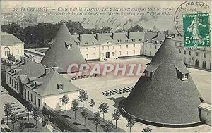 Carte Postale Ancienne le Creusot Château de la Verrerie les 2 Batiments Coniques