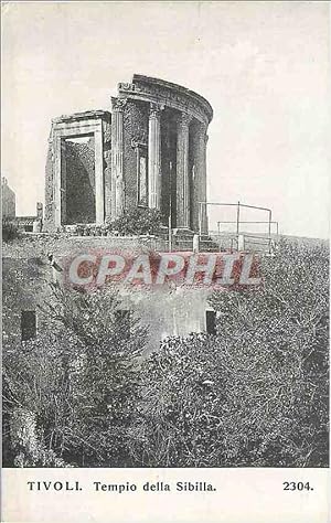 Carte Postale Ancienne Tivoli Tempio Della Sibilla