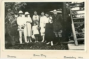 Burma, Mandalay, Xmas Day. British settlers