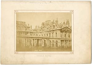 France, Paris, le palais Royal incendié, la Commune de Paris 1871