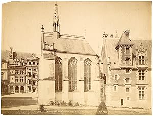 France, Blois, vue sur le château, aile de Louis XII, la chapelle