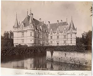 France, Azay-le-Rideau, le château, vue sur les façades orientales