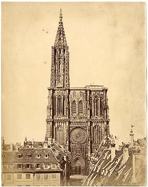 France, Strasbourg, la cathédrale Notre-Dame, vue générale