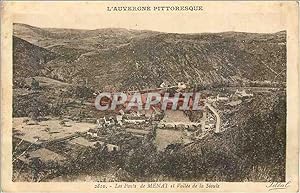 Carte Postale Ancienne le Pont de Menai et Vallée de la Sioule l'Auvergne Pittoresque