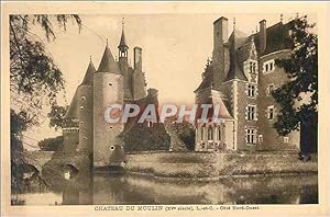 Carte Postale Ancienne Château du Moulin (XVe Siecle) L et C Cote Nord Ouest