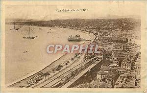 Carte Postale Ancienne vue générale de Nice
