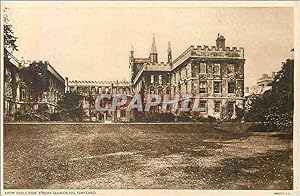 Carte Postale Ancienne New College from Gardens Oxford