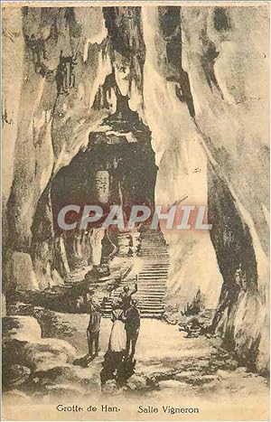 Carte Postale Ancienne Grottes de han salle vigneron
