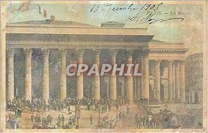 Carte Postale Ancienne Paris la bourse