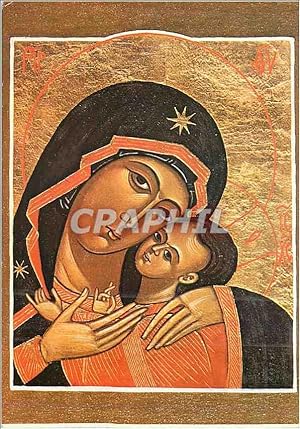 Carte Postale Ancienne Icone Russe Vierge de Korsoun