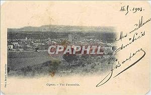 Carte Postale Ancienne Gignac vue d'Ensemble (carte 1900)