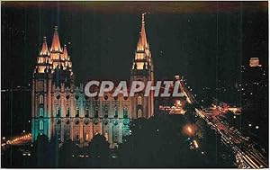 Carte Postale Moderne Mormon Temple Salt Lake City Utah This Temple is located on famed Temple Sq...