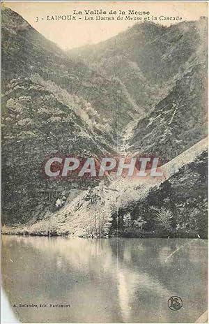 Carte Postale Ancienne La Vallée de la Meuse Laifour Les Dames de Meuse et la Cascade