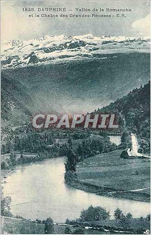 Carte Postale Ancienne Dauphine Vallée de Romanche et la Chaine des Grandes Rousses
