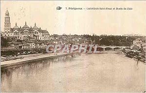 Carte Postale Ancienne Perigueux Cathédrale Saint Front et Bords de l'Isle