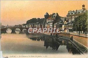 Carte Postale Ancienne Laval Le Château et le Palais de Justice