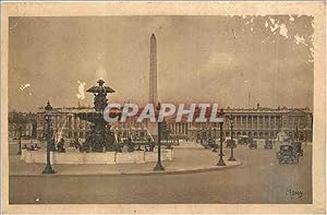 Carte Postale Ancienne Les Petits Tableaux de Paris Place de la Concorde Les Fontaines